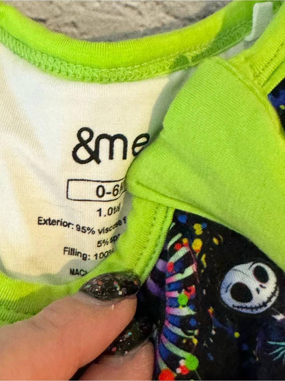 &Me Bamboo Tim Burton Inspired Baby Sleepsack